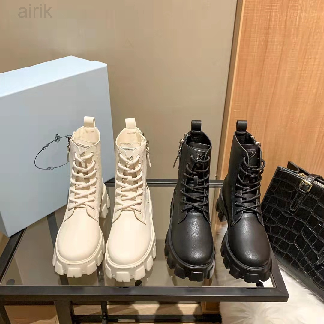 

2023 Lastest Designers Women Martin Boots Top Quality Leather Double Zipper Fashion Ladies Ankles Booties Outdoor Walking Comfortable, Color2