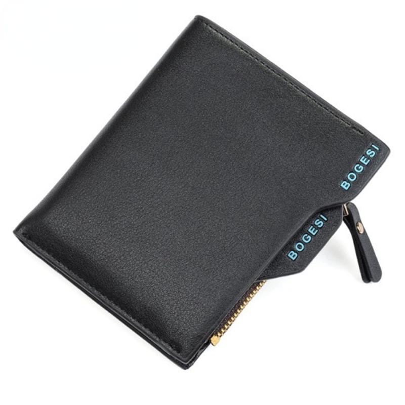 

Wallets Luxury Portfolio Designer Bogesi Perse Short Men Wallet Coin Purse Male Leather Money Bag Walet Cuzdan PortomoneeWallets WalletWalle, Black