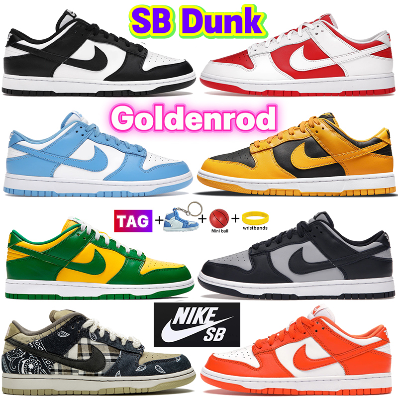 Designer Nike SB Dunk mens low Running Shoes Coast White Black Goldenrod Chunky women Sneakers Georgetown Bordeaux Chicago University Red Kentucky U