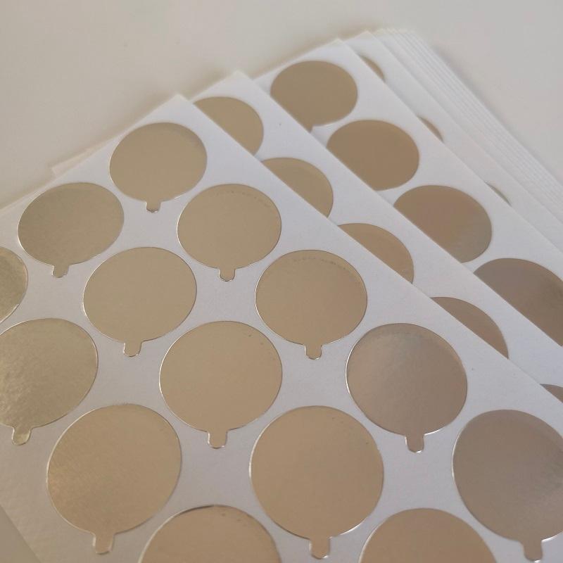 

Gift Wrap 9mm To 38.3mm Aluminum Foil Sealing Sticker For Soft Tube Mouth Seal Adhesive Bottle Stopper