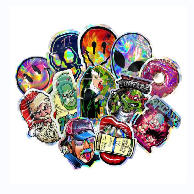 

Empty special-shaped 3.5g Mylar packaging bags sour edibles smell proof zipper package packaging bag unique shape