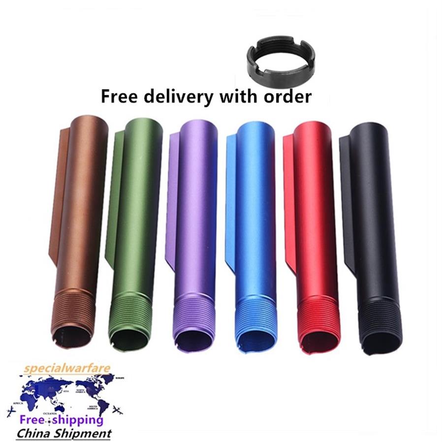 

AR-15 M16 Airsoft Rifle Accessories Aluminum Color Buffer Tube with Nut224m