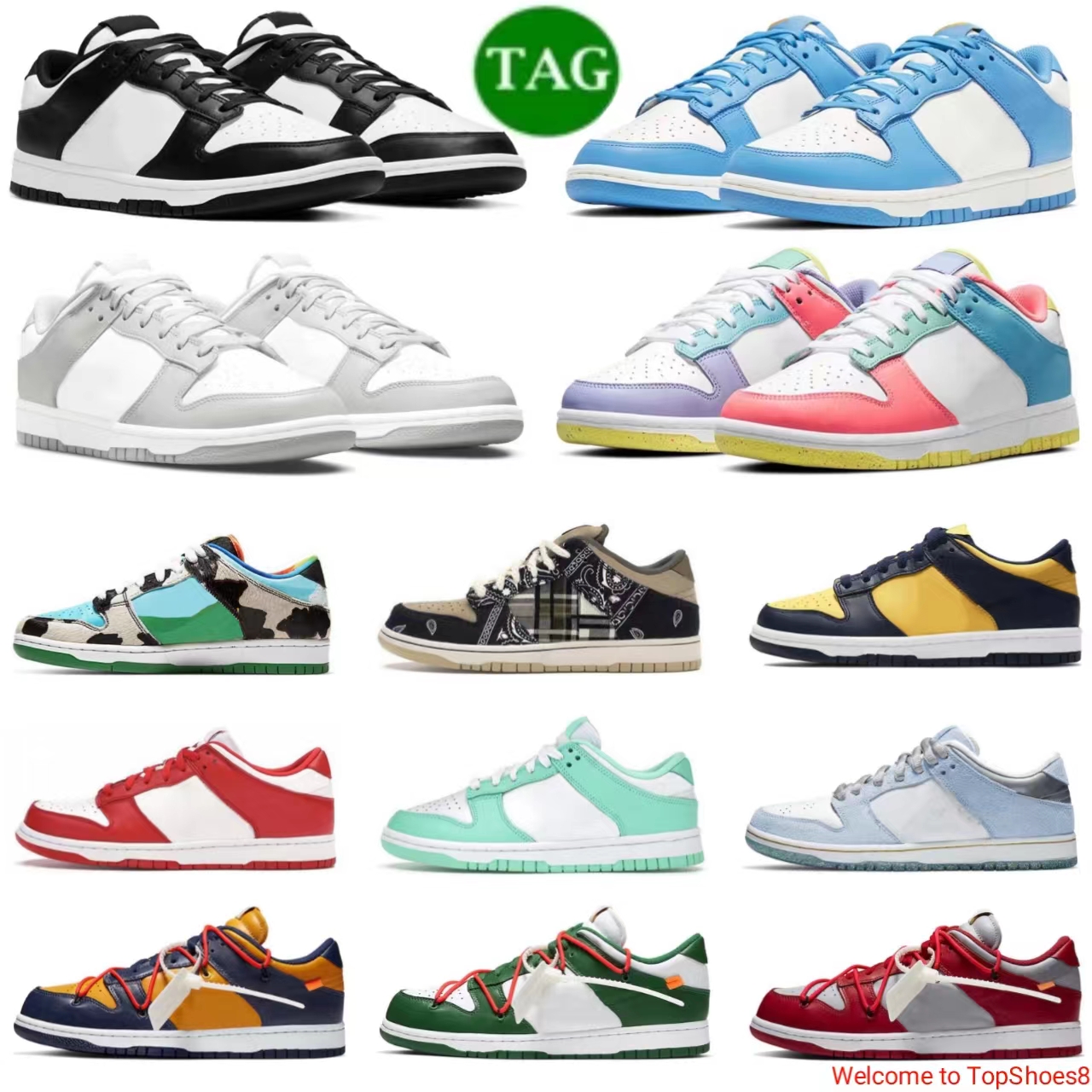 

2022 SB low top men's running shoes Halloween black and white panda photon dust Kentucky mid-top Curry women's sneakers trainers, Box