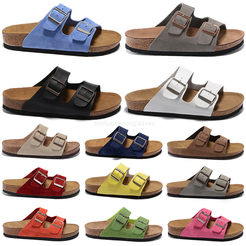 

men women designer sandals birks Arizona Vegan Microfiber slides Desert Dust Black Grey White Soft Pink mens woody slider indoor outdoor flip flop