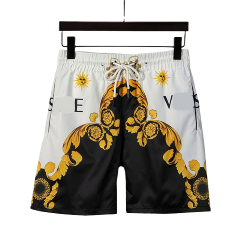 

Designer style new luxury casual men's shorts snake pattern flower embroidery mens swimming shorts high street fashion Medusa beach pants#919, Black