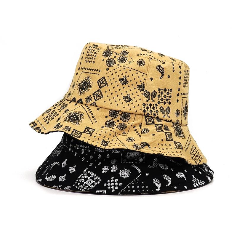 

Berets Unisex Summer Foldable Bucket Hat Women Outdoor Sunscreen Cotton Fishing Cap Men Street Sun Prevent HatsBerets, Black