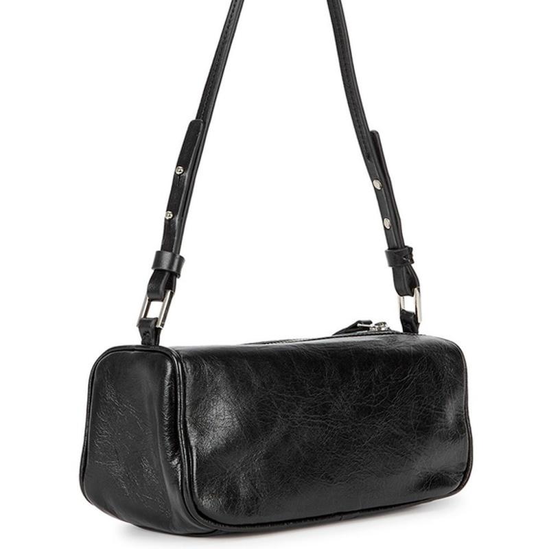 

Evening Bags Ladies Shoulder Bag Retro Female Pu Armpit Mobile Phone Storage Wallet, Black