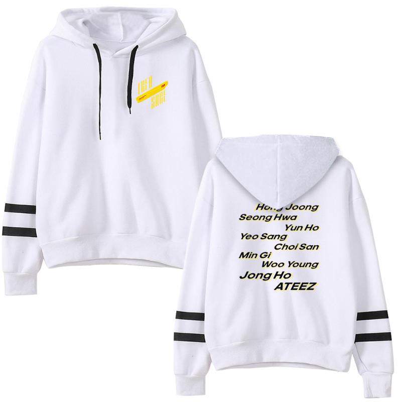 

Women' Hoodies & Sweatshirts Print ATEEZ Sweatshirt Boys/Girls Kpop Hoodie A TEEnager Z Women Long Sleeve Pullover Casual ClothesWomen, Black