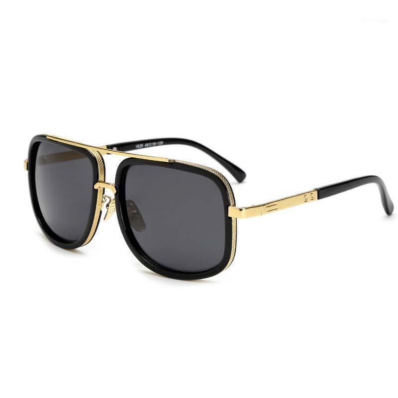 

Sunglasses 2022 Oversized Metal Frame For Men Women Square Mirror Brand Designer Goggles Outdoor Driving Gafas De Sol 1828 Uv400