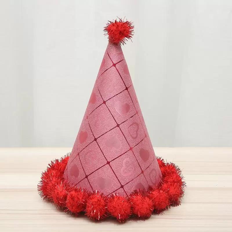 

Christmas Birthday Hats baby Kids Party Cap For Santa Claus Costume Xmas Decoration for children Adult Shining Triangle Hat, Mix colors;pls message