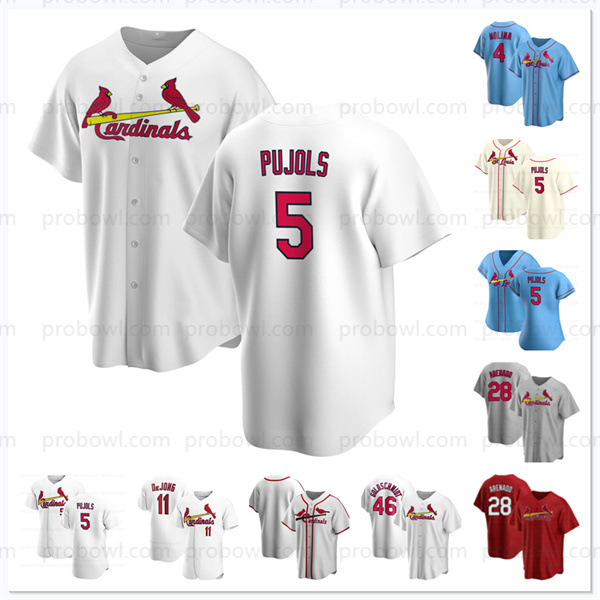 

Custom 5 Albert Pujols Baseball Jersey Nolan Arenado Paul Goldschmidt St. Yadier Molina Louis Matt Carpenter Cardinal Ozzie Smith Harrison Bader Stan Musial Jerseys, Men