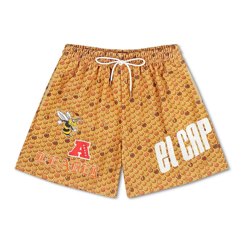 

Men's Shorts CAPITAN Basic Mesh Men/Women LEADER Graphic 2022 Men's Summer Fitness Short Pants Basketball Gym Workout ShortsMen's, Wave green