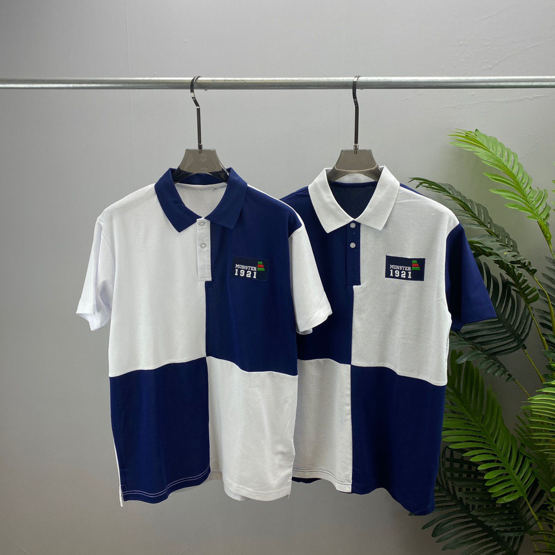 

Men's T-Shirts Round neck embroidered and printed polar style summer wear with street pure cotton r20