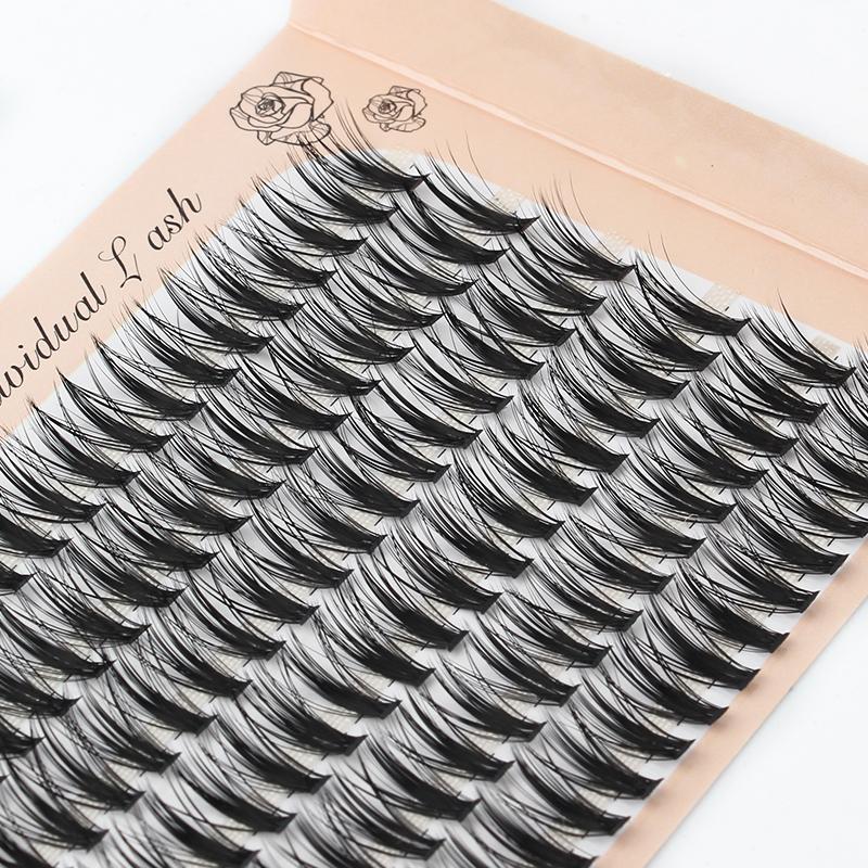 Faux clusters de cils / boîte 10d / 30d Mink Super Cluster Extension de cils naturels 3D Volume faux cils individuels Cils Ciliafalse