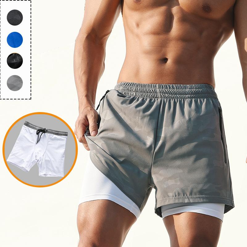 

Running Shorts 2022 Mens Basketball Gym Wear Fitness Workout Men Sport Pants Tennis Soccer Training Athletic, Black