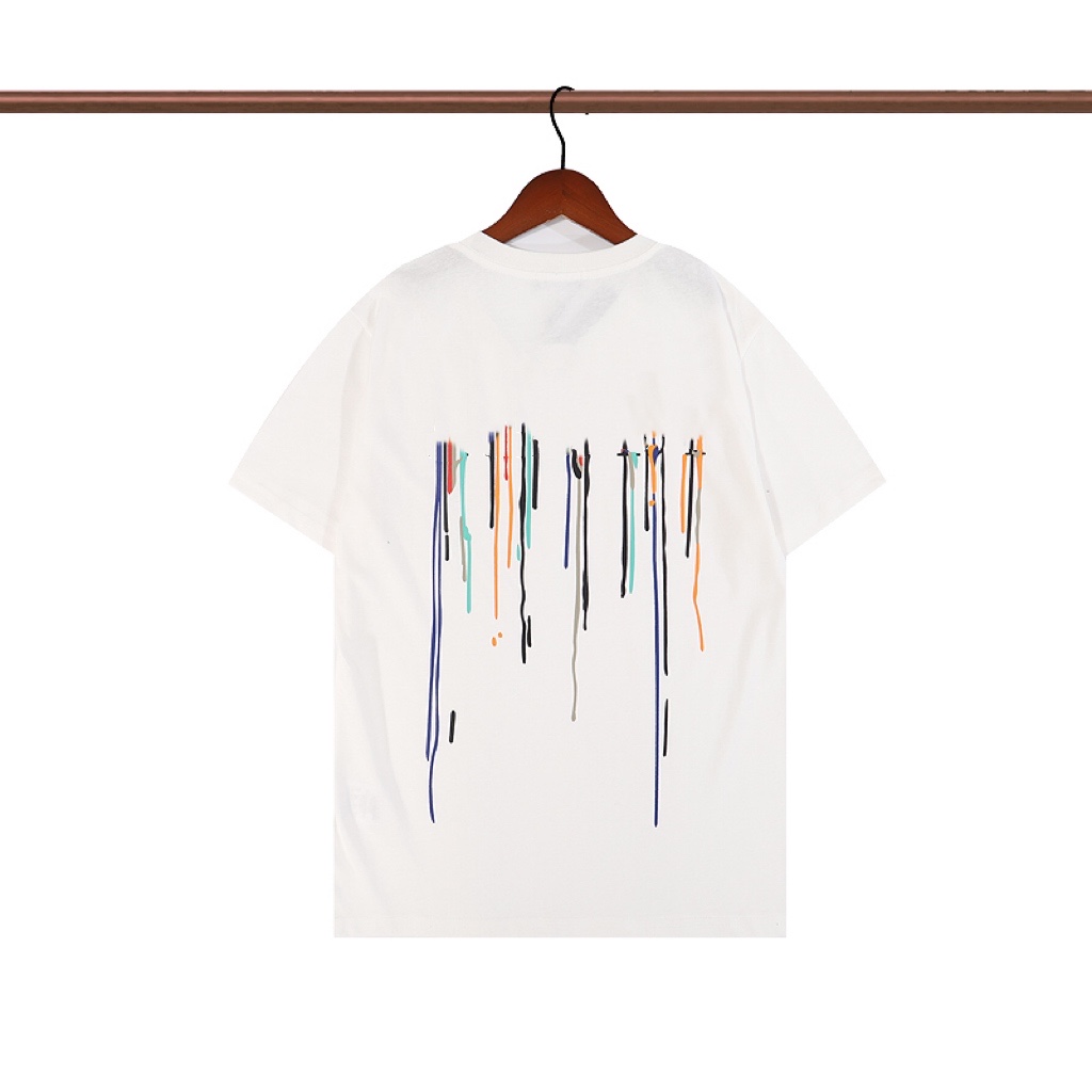 

Men T Shirts Luxury Designer Men Hip Hop T-shirts Streetwear Harajuku Summer Short Sleeve Tshirt Loose Cotton Tops Tees, White
