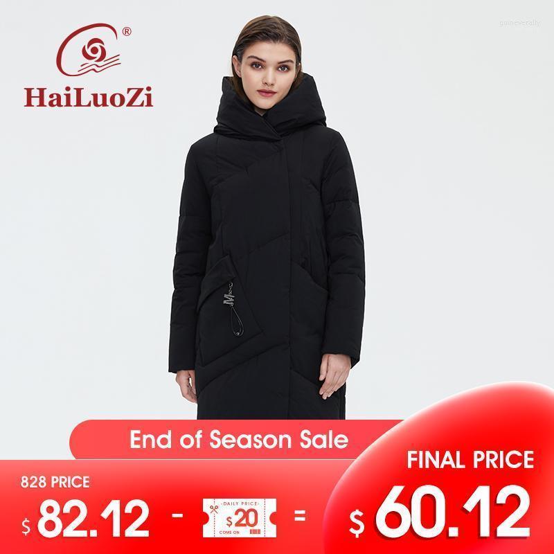 

Women's Down & Parkas HaiLuoZi 2022 Women Winter Jacket Classic Solid Color Coat Hooded Padded Knee Long Thick Cotton Warm 6073 Guin22, B006 khaki