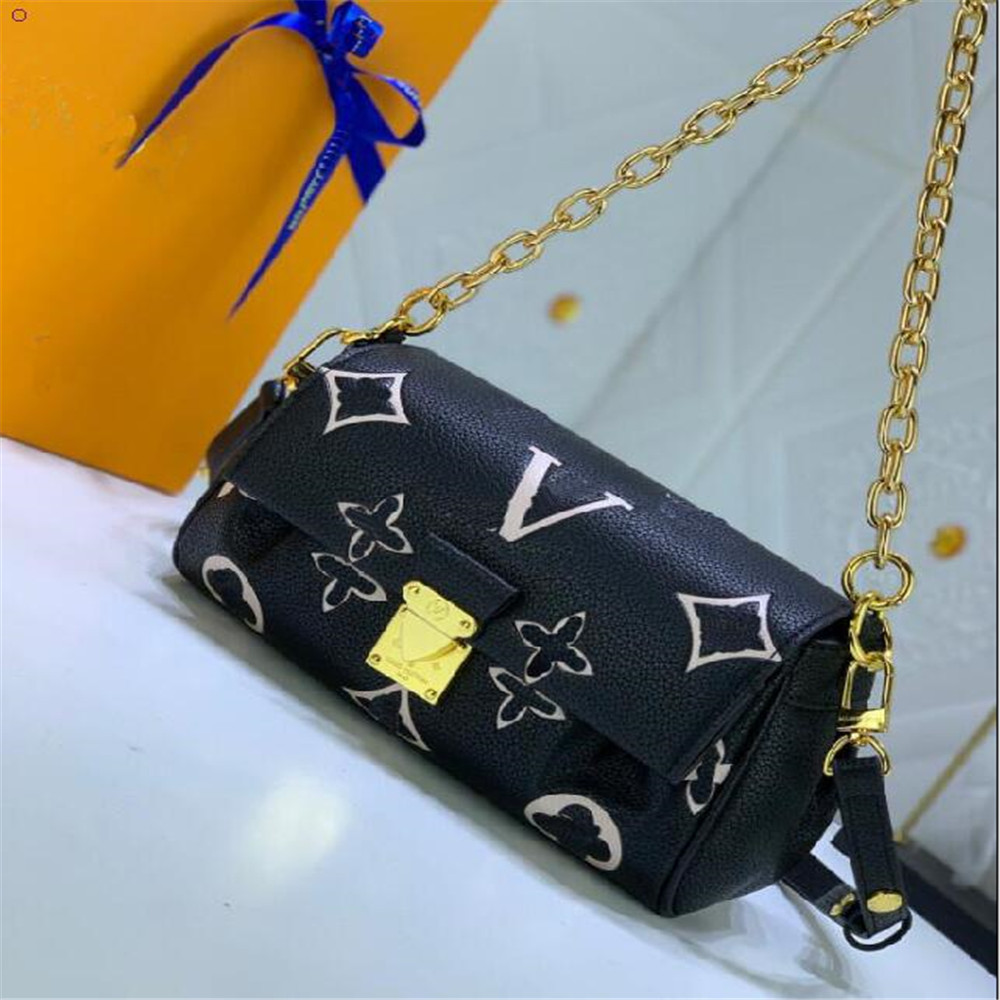

Top quality Genuine Leather Fashionable Shoudler Bag Supple Grained Embossed Monograms Pattern Versatility Designer Handbags Women Chain Bags M45813