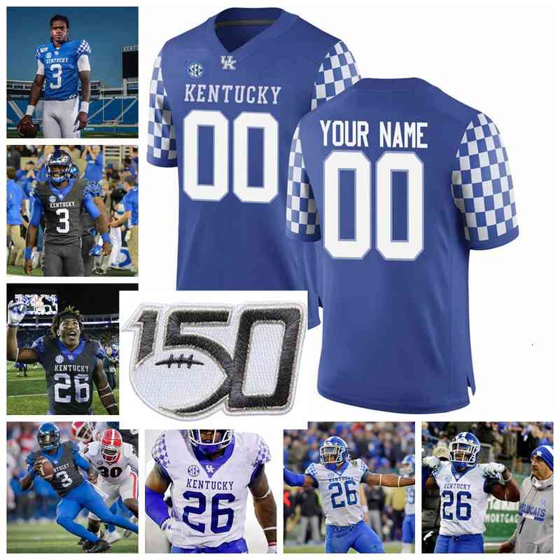 

Rare Kentucky Wildcats College Football Jerseys 1 Lynn Bowden Jr. 3 Terry Wilson Benny Snell Jr. Danny Clark Asim Rose Jr. Custom Stitched, Wildcats womens white