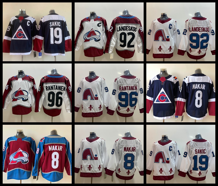 

Colorado''Avalanche Hockey Jerseys 8 Cale Makar 29 Nathan MacKinnon 92 Gabriel Landeskog 19 Joe Sakic 96 Mikko Rantanen 0719, As
