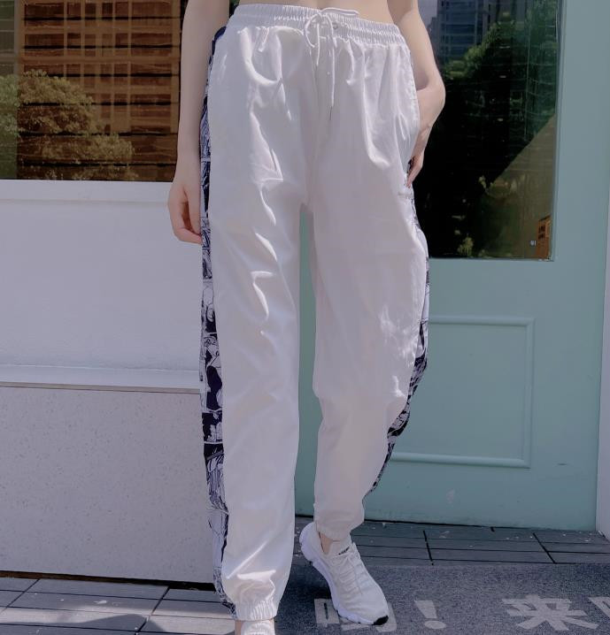 

Women's Spring Autumn Pants Work Trousers Womens Cargo Pant Fashion Clothing Sports Leggings Women Trousers Classic Loose wild Match Couple Men's Drawers A001, White