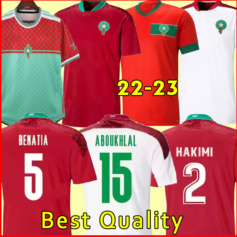 

Maillot Maroc 2021 2022 2023 Morocco Soccer Jersey Home Red Away White HAKIMI ZIYECH ALIOUI MUNIR TOP Quality 21 22 23 Mens Maillots de foot WORLDCUP, 22-23 home