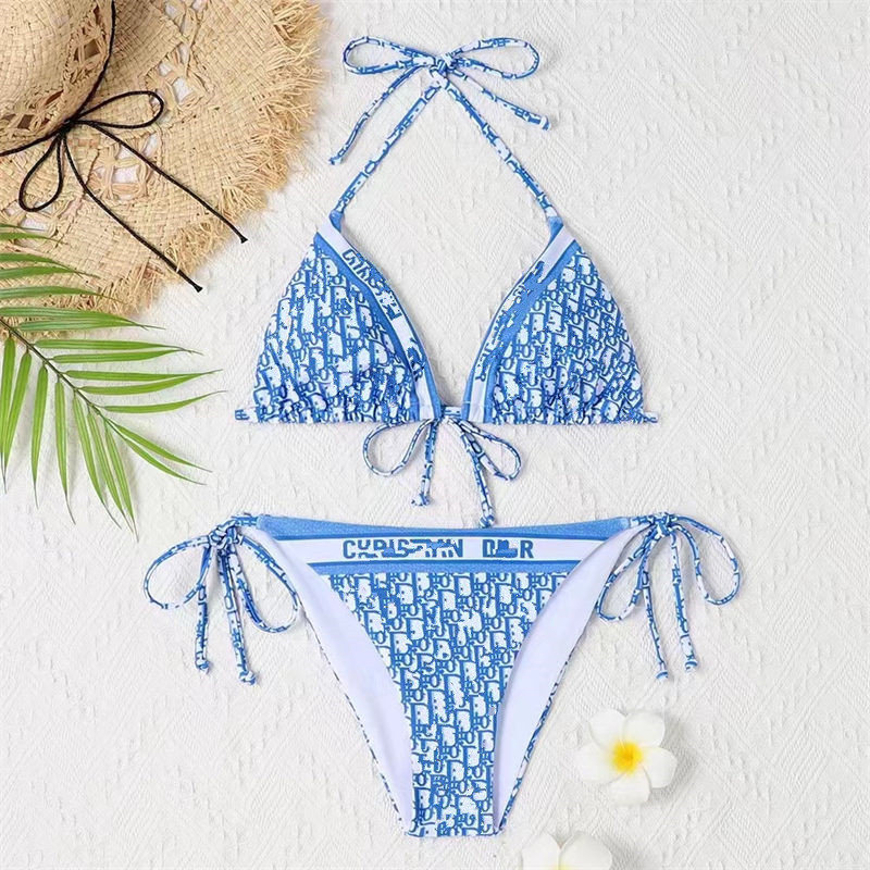 2022 Bikinis pour femmes Ensemble sexy en forme de sangle claire de maillot de bain designers dames maillot de bain mode vêtements de plage vêtem