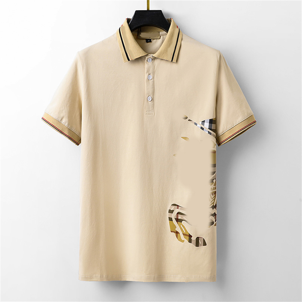 

Mens Stylist Polo Shirts Luxury Italy Men Clothes Short Sleeve Fashion Casual Men's Summer T Shirt Many colors are available Size01, Black