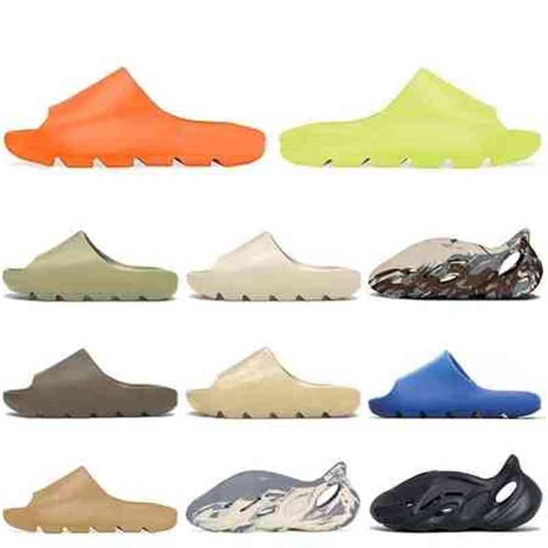 2022 Slides Kany Yeesys Adds Eva Glow Green Women Mens Slippers Designer Moon Gray Cream Clay Mineral Blue Foam Rnnr Enflame Orange Resin Slide