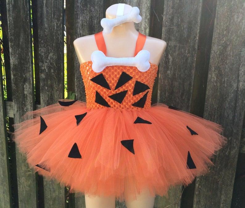 

Girl's Dresses Cute Girls Orange Halloween Triangle Tutu Dress Kids Crochet Tulle Strap With Hairbow Children Cosplay Party Costume DressGir
