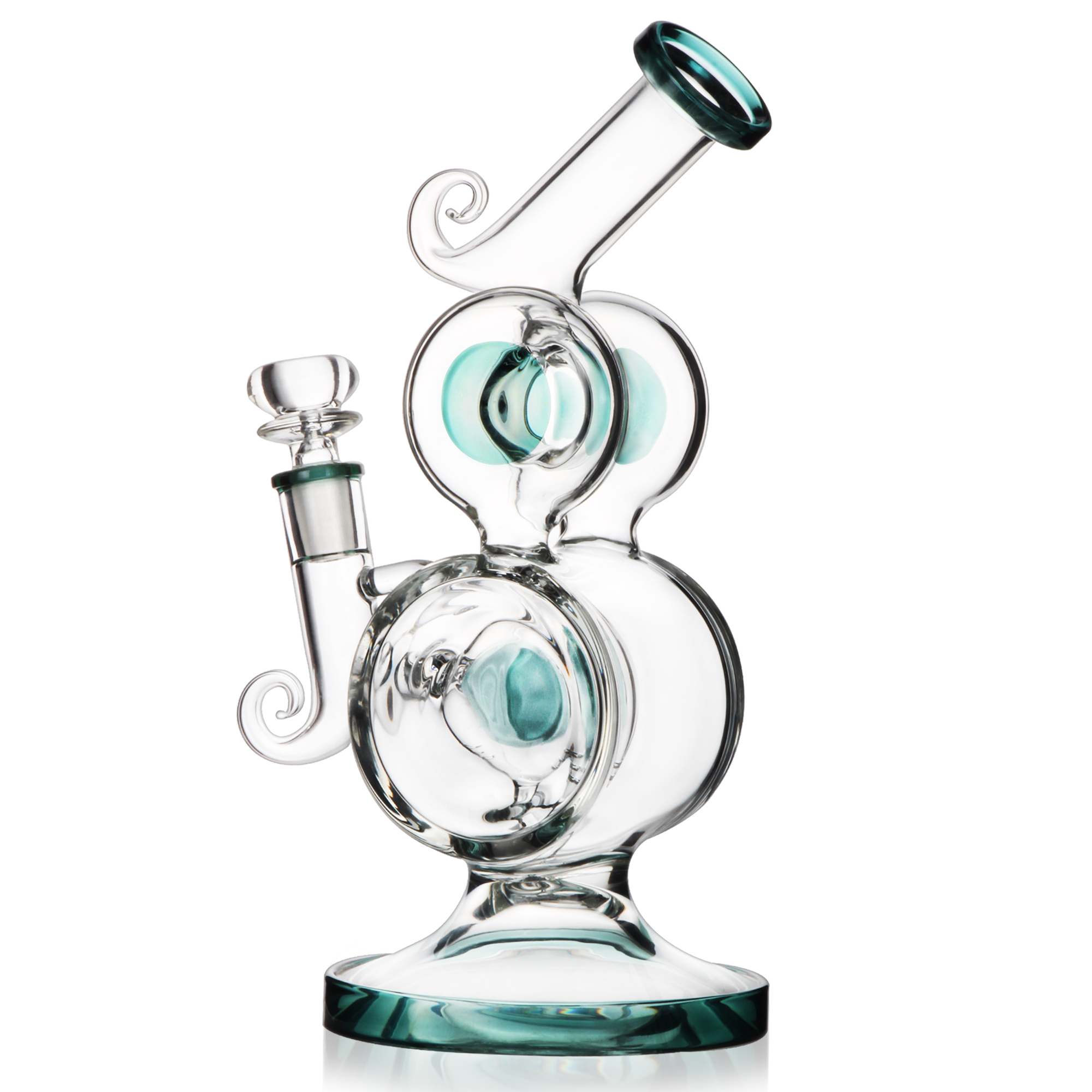 

REANICE Blue Bongs Hookah Shisha Joint Bubbler In Water Pipes Glass Bong Ice Catcher Perks 14.5mm Bowl