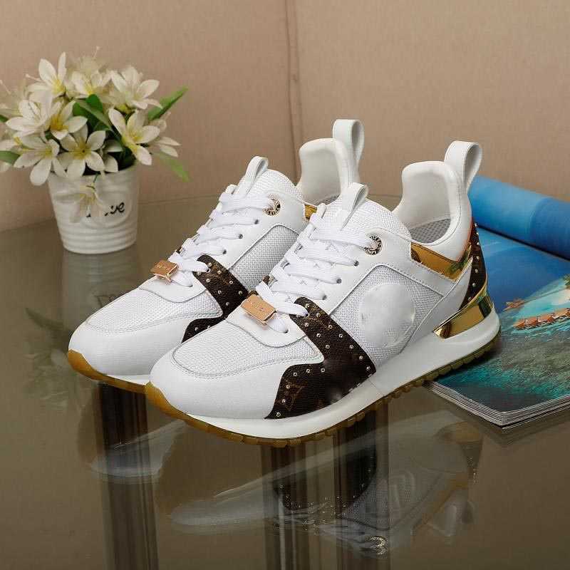 

2021 Design RUN AWAY Women Designer sneakers Luxury casual shoes men genuine leather fashion Mixed color original box