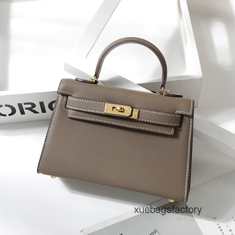 Designer Kellies Bags Messenger Bag 2022 new one shoulder handbag fashion second generation women's Mini Leather handbags
