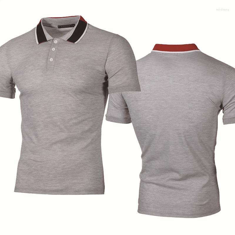 

Men' Polos Fashion Men' Shirt Summer Casual Cotton Solid Color High Quality Tops Short SleeveMen' Men'sMen' Mild22, Black