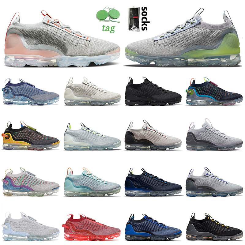

2022 High Quality Fly Knit 2020s 2021 Running Shoes Particle Grey Liquid Lime Stone Blue Oatmeal Triple Black Laser Orange Light Bone Mens Women Sports OG Sneakers, C16 obsidian 40-45