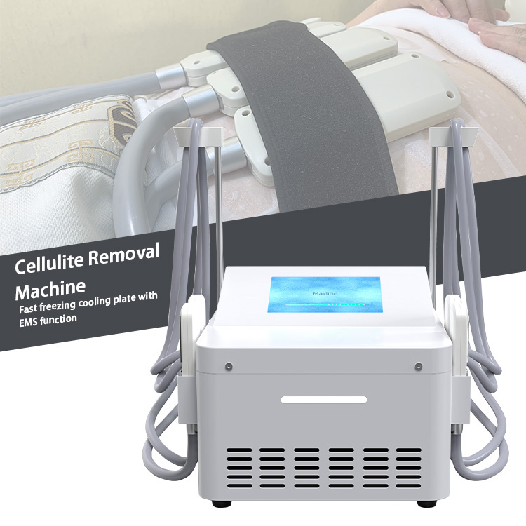 Portable Ems Cryo Body Amincissant la machine de cryolipolyse Dernière Cryo Plate Cool Body Sculpting Fat Freeze Cryotherapy Électromagnétique Pu