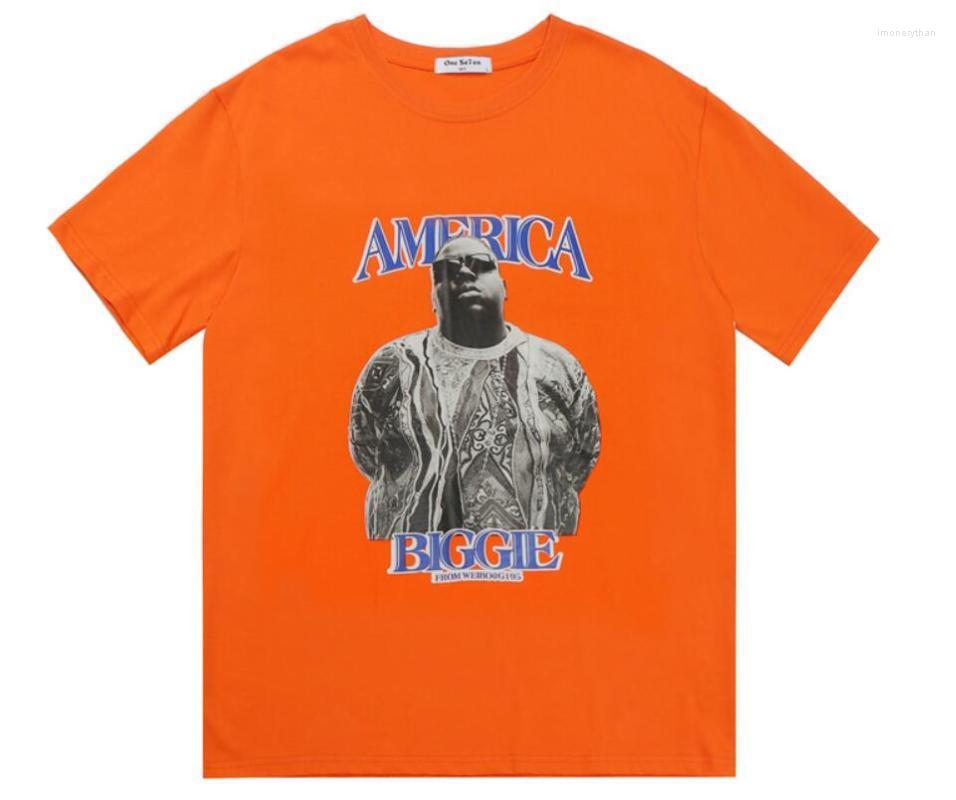 

Men's T-Shirts Men's Notorious B.I.G. Short Sleeve Extend Hip Hop Street T-shirt T Shirts Men Summer Sleeves Oversize Men/womenMen's Imo, Orange