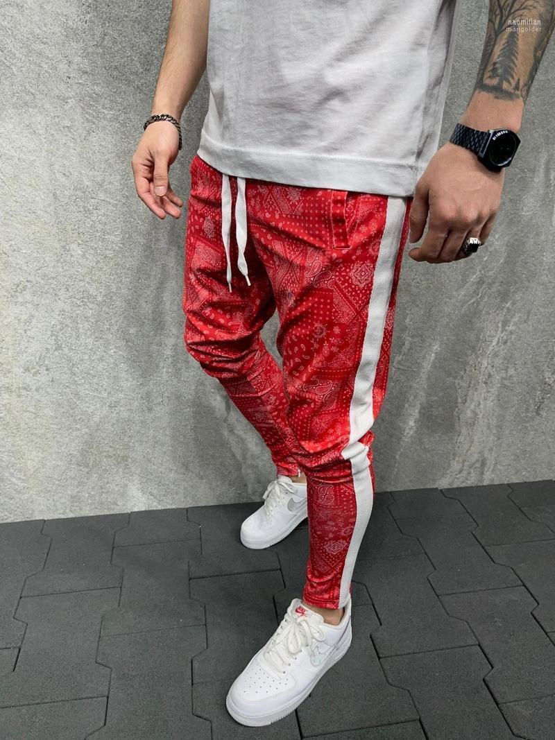 

Men's Pants Europe And The United States Men Leisure Tide Height Waist In Spring Autumn Sports PMen's Naom22, Black