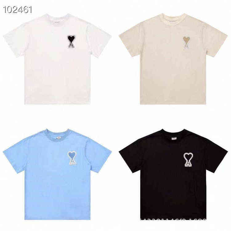 

Short Fashion Designerbrand Sleeve Casual Versatile Embroidery Great Love Men's and Women's T-shirt, This item does not ship