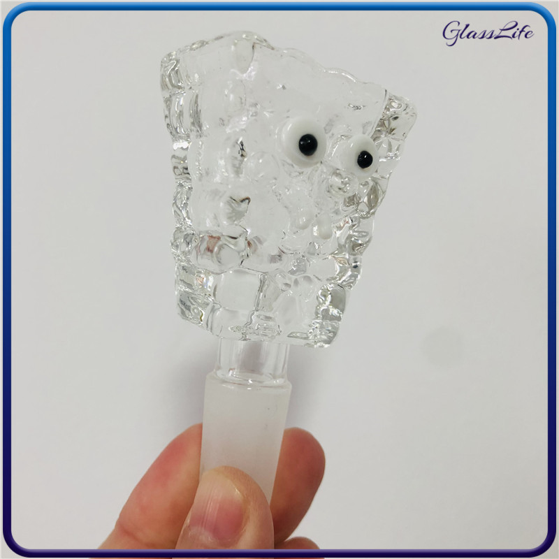 

14mm Male Glass Bong Bowl Clear Thick Hookah Pyrex Funnel Bowl Piece For Smoking Rig Waterpipe Accessory Tool