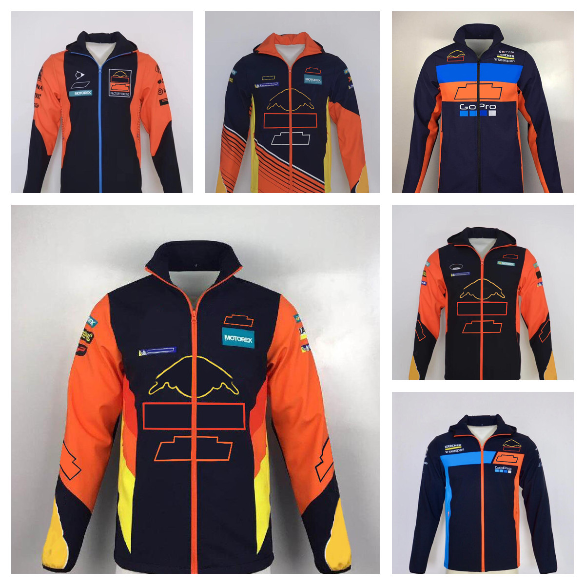 

2022 motorcycle jersey racing zipper hoodie men's outdoor thin fleece jacket