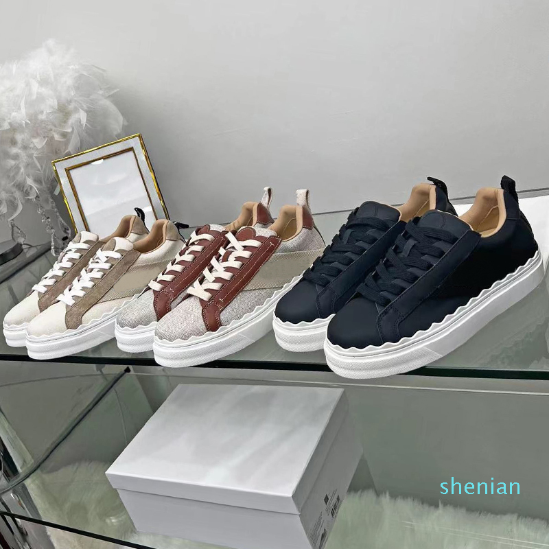 

2022-Women Designer Laurens Canvas Shoes Low Top Sneakers Casual Womens Shoe Night Club Sports Breathable Flexible Soft Comfortable, Colour 3