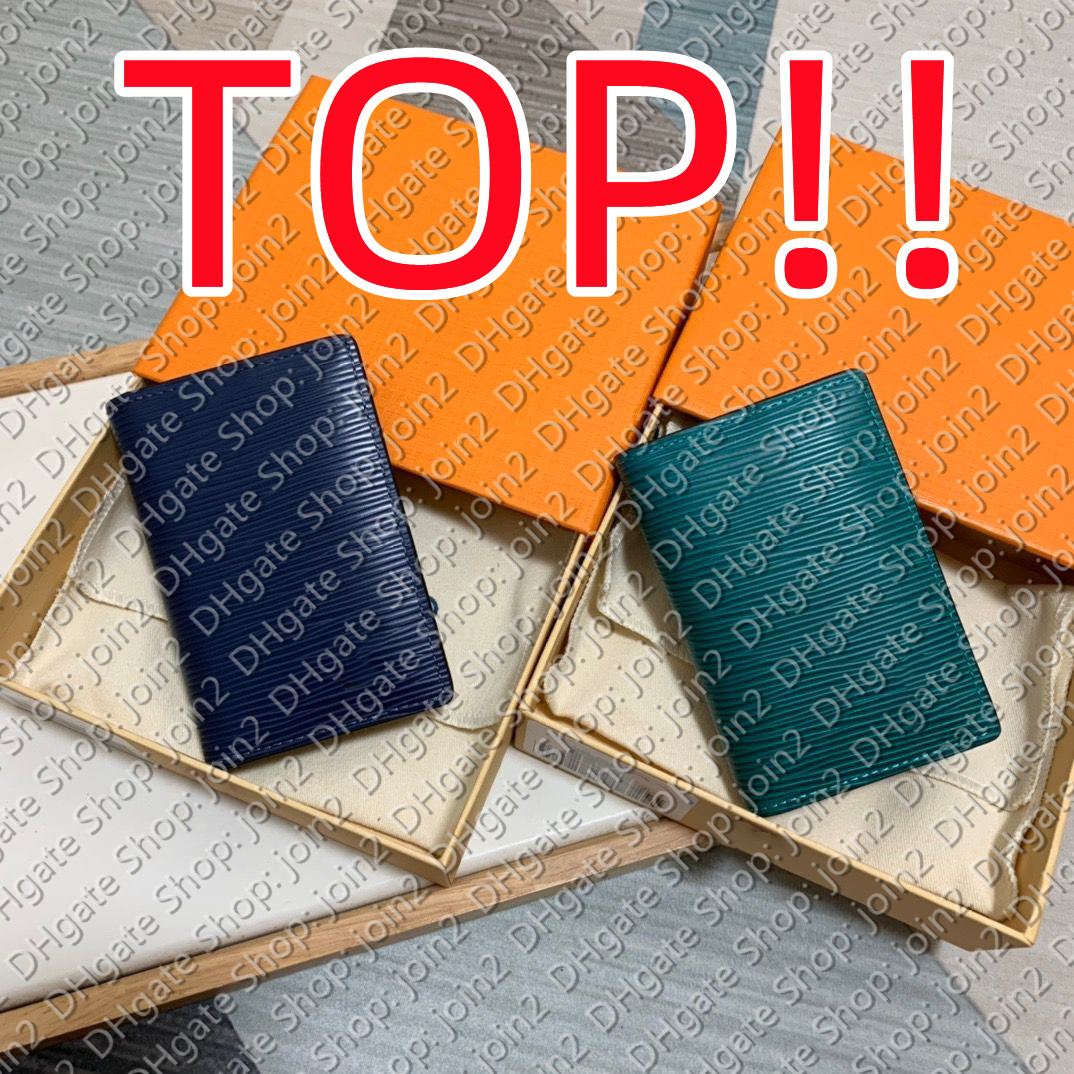 

TOP. M81368 POCKET ORGANZIER Wallet Men M81373, (indigo blue) m81368