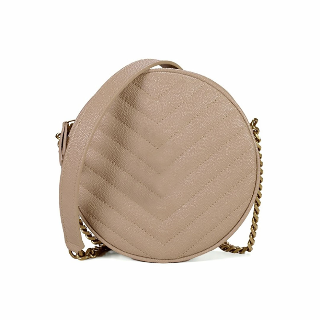 

Designer Bags High Quality PU Leather Shoulder Chain Messenger Bag 2021 New Fashion Mini Round Bags Womens Handbags Women Handbag Wallets, Black