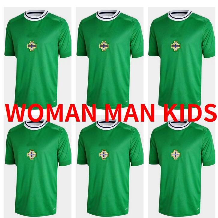 

2022 Northern Ireland Soccer Jerseys LAFFERTY EVANS Football Shirt DAVIS MCNAIR MAGENNIS Green Man White Men Kids Kit White 22 23 Uniform
