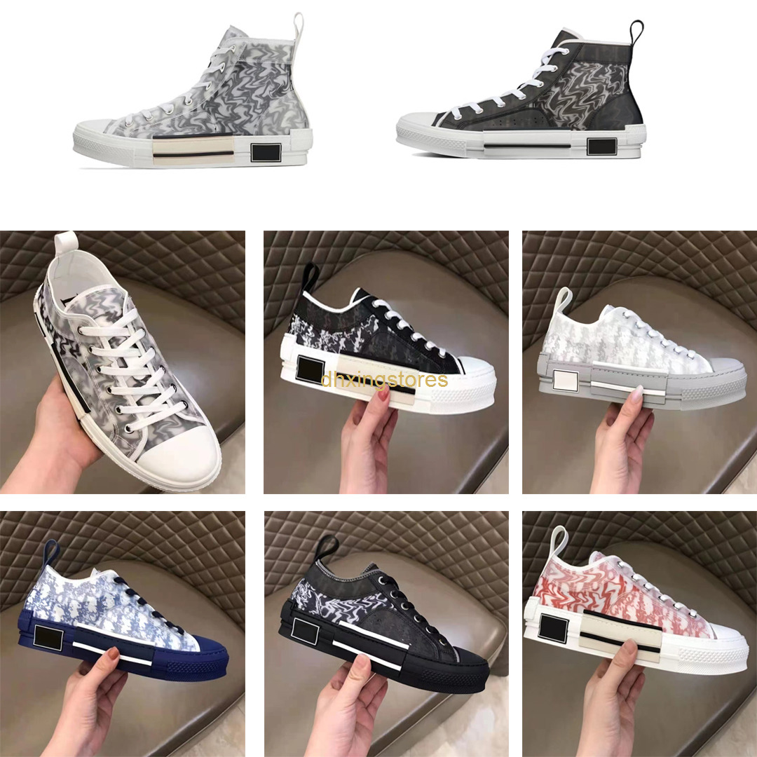 

2022 Top Designer Casual Shoes Slant Tech B23 Canvas Sneakers Men's Women's Fashion Double Outdoor Platform Shoes, With original box