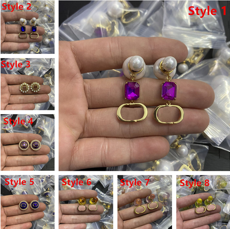 

Newest Women Designer Earrings Girls Ladies Fashion Famous Jewelry High Quality Letter Luxury Couples Individuality Earring Jewelry Accessories