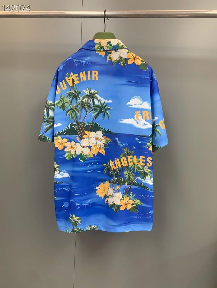 

Men' Casual Shirts Xc1609 Fashion Men' 2022 Runway Luxury European Design Party Style ClothingMen, Blue