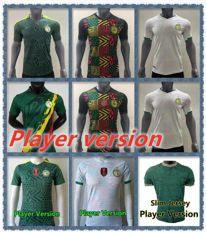 

Player version 2021 2022 Senegal soccer jerseys 21 22 23 national football MANE KOULIBALY GUEYE KOUYATE SARR homme Maillot de foot football Uniforms new