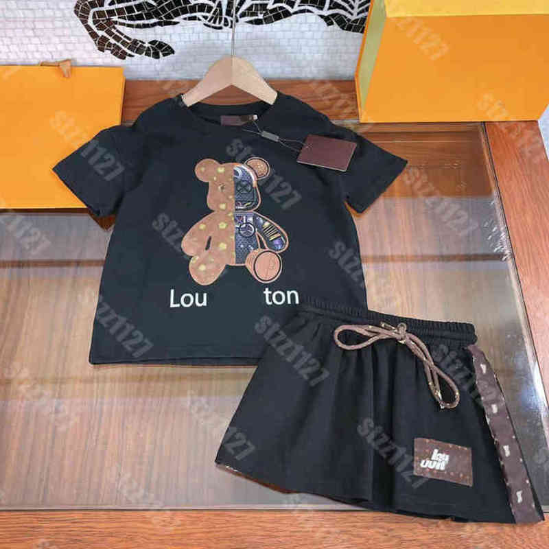

22ss designers kids clothing sets boy girls cotton t shirts shorts two piece suit logo print brands tracksuit luxury brother and sister outfit tees pullover a1, 39